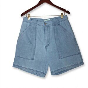 Vintage Steeplechase Blue High-Waisted Utility Cargo Shorts Size: 32